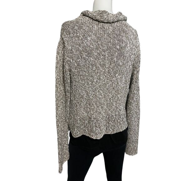 Eileen Fisher Cotton Nubble Marled Knit Open Cardigan Sweater Sz M EUC - Picture 7 of 12